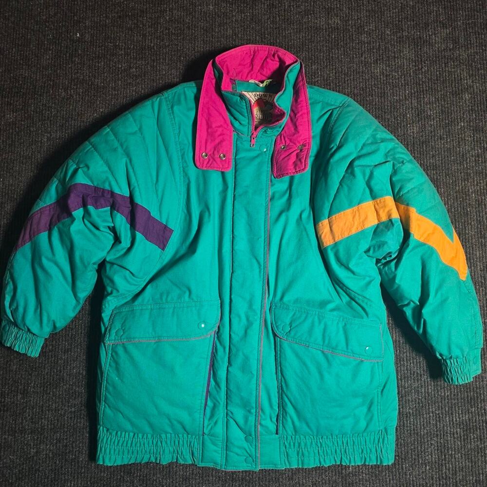 Vintage 80s Fleet Street Down Explosion heavy coat